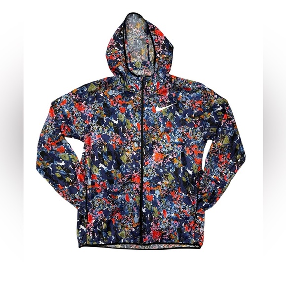 Nike Other - Like New Rare Find Nike Floral Print Windbreaker Jacket